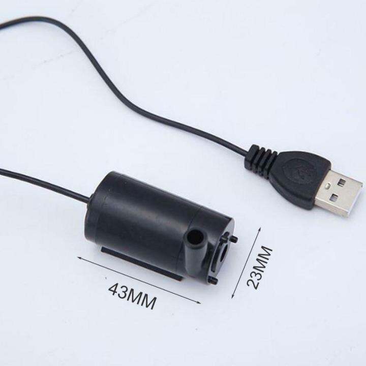 bokali-ใหม่-5v-สาย-usb-สีดำ-mute-ปั๊มน้ำจิ๋ว-micro-ปั๊มน้ำแบบจุ่มปั้มน้ำพุ