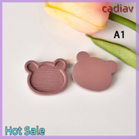 ของขวัญคริสต์มาส Cadiav 5ชิ้นอุปกรณ์บ้านตุ๊กตาถาดไม้จานรองขนาดเล็กสีบ้านตุ๊กตาถาดอบขนมสำหรับตกแต่งบ้านตุ๊กตา