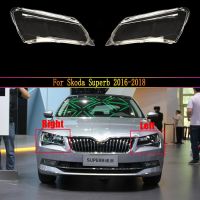 ฝาครอบไฟหน้ารถสำหรับ Skoda ฝาครอบรถยนต์แบบใสอะไหล่กรอบไฟหน้ารถยนต์2016 2017 2018