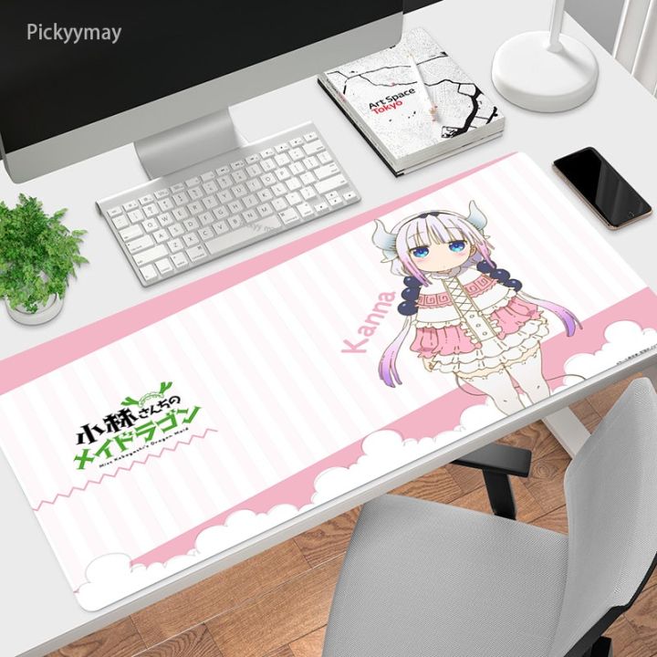 แผ่นรองเม้าส์อะนิเมะ-kanna-gamer-mouse-pad-แผ่นรองเม้าส์-kawaii-กันลื่น-แผ่นรองเม้าส์เกมขนาดใหญ่น่ารัก-ล็อคขอบ-แผ่นรองเม้าส์คีย์บอร์ด-pc