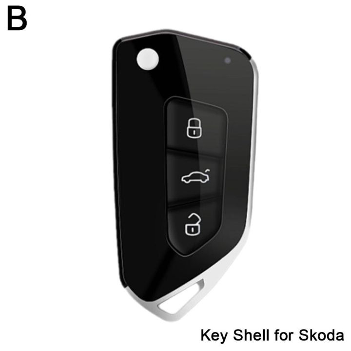 แคดดี้เคส-vw-แบบพับกุญแจแบบพับเปลือก3รีโมทกุญแจรถยนต์สำหรับด้วงกอล์ฟ-jetta-u5a3ทิกวนตูแรน