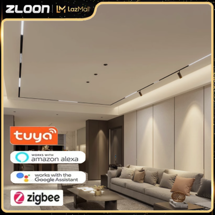 ZLOON Tuya zigbee Modern Recessed Track Light Design LED Light