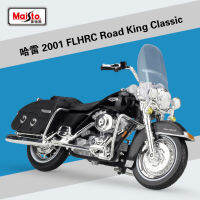 Halolo Maisto 1:18 Harley 2001 flhrc Road King Classi รุ่นรถจำลองรถจักรยานยนต์โลหะของเล่นรถของเล่นของขวัญ B433