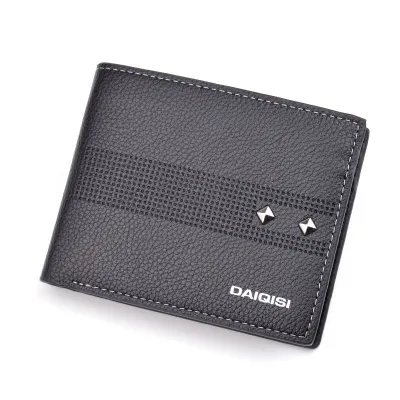 New Mens Wallet Short Section Young Fashion Student Wallet Casual Multi-card Storage Card Bag
