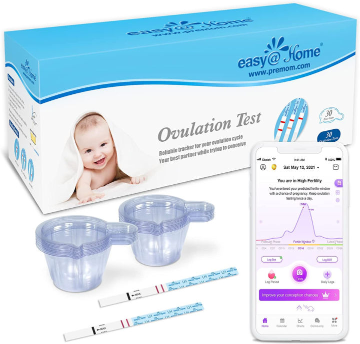 Easy Home Ovulation Test Strips Accurate 30 Lh Ovulation Predictor Kit Fertility Tests For 7469