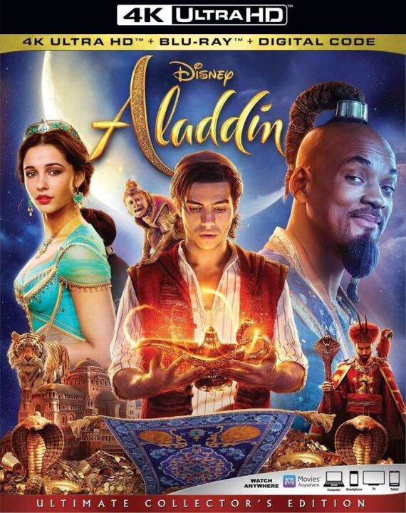 Aladdin Live Action 4K UHD Blu Ray Disc Full Scene Sound Chinese ...