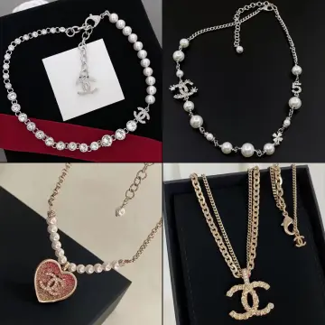 Shop Chanel Pearl Necklace with great discounts and prices online