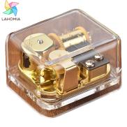lahomia Unique Music Box Acrylic Clear Mechanism with Gold Plating