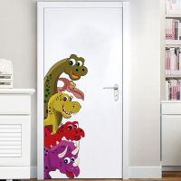 wallpaper sticker for wall wallpaper dinding wallpaper XUNJIE Dinosaur Wall Art Nursery Mural Kids Bedroom Living Room Wall Sticker Wallpaper Home Decoration Decals