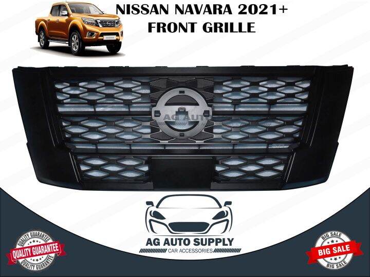 Front Grille Car Grill Guard All Black For NISSAN NAVARA 2021+ Lazada PH