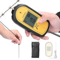 NANWEI 200-15000V Handheld Portable Ranch Fence Fault Finder Current Direction Tester Farm Electronic Fence Fault Finder LCD Backlight Display with Storage Bag