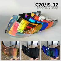 C70 IS-17 Iridium Visor Revo For Motorcycle Full Helmet Visor