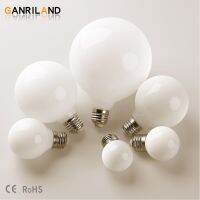 GANRILAND Globe หลอดไฟ Led นมไข่มุก5W 7W E27 220V วินเทจเอดิสัน3000K 6000K ที่ยึดโคมระย้าแสงกระจกเงา