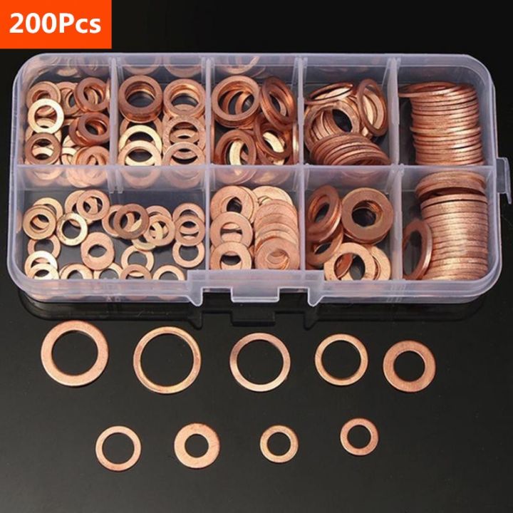 haotao-hardware-copper-washer-gasket-nut-and-bolt-set-flat-ring-seal-assortment-kit-with-box-m8-m10-m12-m14-for-sump-plugs