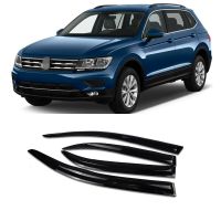 สำหรับ Volkswagen VW Tiguan 2017 2018 2019 2020 2021ช่องหน้าต่างข้างหมวกอาบแดดที่กันฝนกันชนฝาปิดแบบติด