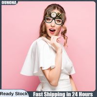 OUNONA 12pcs 2024 New Years Eve Party Eyeglasses 2024 Celebration Party แว่นตา Party Favors