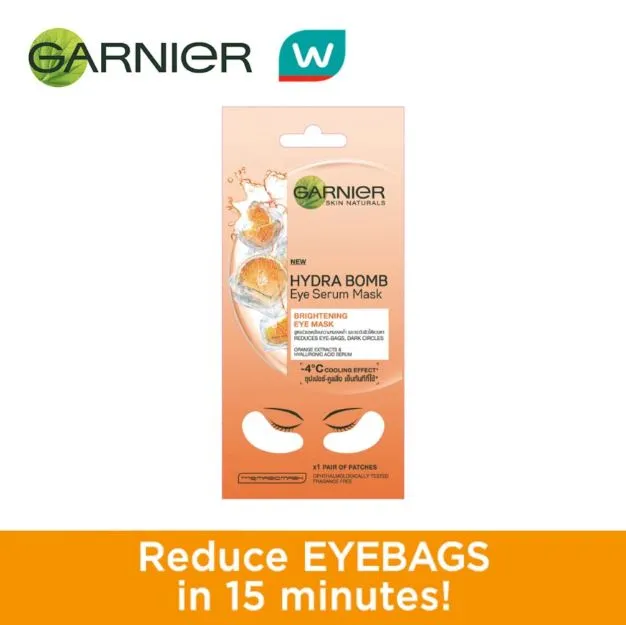 GARNIER Eye Serum Mask Orange Brightening ( 5 PIECES ) Lazada PH