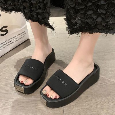 【July】 Original sandals Korean version muffin bottom all-match flip flops retro street style slippers soft super soft popular