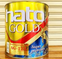 สีทอง สีทองคำ ฮาโต้ Hato AG-123 ขนาดแกลลอน ( 3.785 ลิตร ) Hato 123 สีทองฮาโต้ ฮาโ