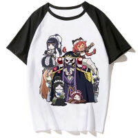 Overlord เสื้อยืดอะนิเมะลายกราฟิกสำหรับผู้หญิงเสื้อยืดแบบดีไซเนอร์ญี่ปุ่น