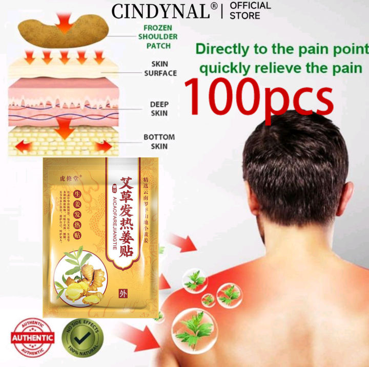 CINDYNAL Original HERBAL GINGER PATCHES - 100pcs for Pain Relief ...