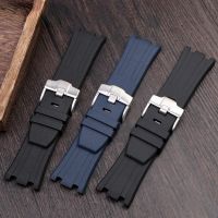 ❧﹍ Waterproof Rubber Silicone Watch Strap for AP Audemars and Piguet 15703 Royal Oak Offshore Series 28mm Watch Accessories Men