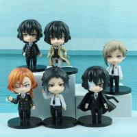 Bungo Stray Dogs Pilots Dress Up Blind Box Doll Toy Ornaments Action Figure Pvc Model Cartoon Toys Anime Figures Q Version Doll Pipe Fittings Accessor