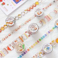 2022 Cute Cat Family Series Journal Washi Tape DIY Scrapbooking Sticker Label Kawaii PET Masking Tape School Office Supply