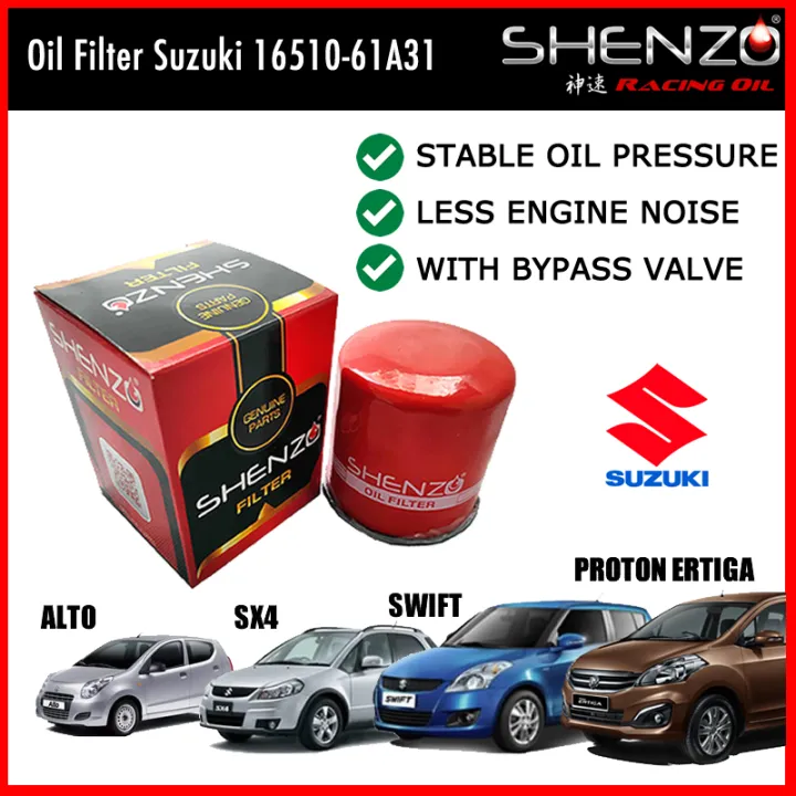 Shenzo High Flow Performance Oil Filter for Suzuki Swift Alto SX4