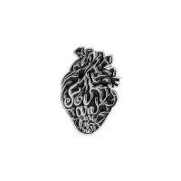 Anatomical Rib Cage Enamel pin With Flower Egg Mouse Human Anatomy Heart Badges Brooches for Women Men Couple Jewelry Wholesale