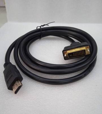 สายHDMI TO DVI24+1/สายcable hdmi/สายDVI/สายสัญญานภาพ /สายต่อจอ/ สายต่อทีวี ยาว 1.5 เมตร ใช้ต่อคอมกับจอสายหนาสัญญานดี แข็งแรงทนทาน