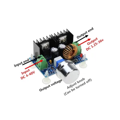 XH-M401 DC-DC Step Down Buck Converter Power Supply Module XL4016E1 PWM Adjustable 4-40V To 1.25-36V Step Down Board 8A 200W Electrical Circuitry Part