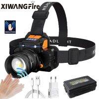 【CW】 T6 Induction Headlight Rechargeable Flash Super Torch Camping Hunting