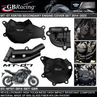 รถจักรยานยนต์ฝาครอบเครื่องยนต์สำหรับ Gcing สำหรับ Yamaha FZ07 XSR700 MT07 2014-2023สำหรับ GB RACING