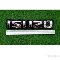 โลโก้ ISUZU ติดหน้ากระจัง ปี12-19 สีเงินพื้นดำ