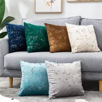 Decorative Pillows Velvet Cushion Cover Soft Pillow Covers Shiny Kussenhoes For Living Room Home Sofa Decorative New Year Gifts