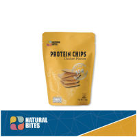 Protein Chips Chicken Flavour (Natural Bites Brand) : ขนมโปรตีนอบกรอบ รสไก่ ตรา เนเชอรัล ไบทส์ (1 ซอง)