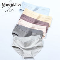 MeooLiisy Women Cotton Underwear Simple Breathable Girls Briefs Mid-Waist Student Panties