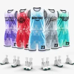 Wholesale Custom Cheap Basketball Jerseys Breathable Basketball Wear 100%  Polyester Basketball Shirts Uniforms For Men's LQ837