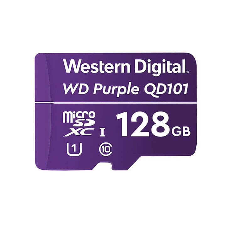 wd-purple-sc-qd101-microsd-128gb-เมมโมรี่การ์ดกล้องวงจรปิดcctv