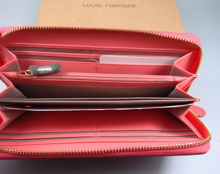 กระเป๋าสตางค์-louis-fontaine-สีปูน-ใหม่-แท้