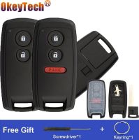 Okeytech 2/3 Buttons Smart Remote Control Key SHELL Case Cover For Suzuki SX4 Grand Vitara Swift Keyless Entry Fob Insert Blade