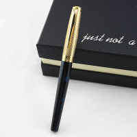 【✆New✆】 ORANGEE ชุดปากกาหมึกซึมคัดลายมือปลายฝาครอบ0.38มม. ปลายงอสีน้ำเงินด้านพร้อมปากกาเขียนขั้นสูงที่หนีบสีทอง