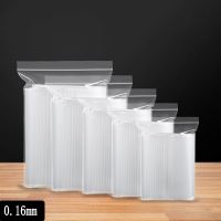 0.16mm Thick Zip Lock Bag Plastic Ziplock Transparent Pouch Poly Zipper Bag Hard Durable Resealable Self Sealing Storage Bag Food Storage Dispensers