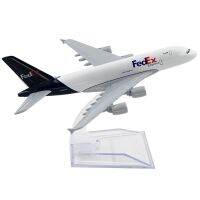 Fedex Express A380แอร์บัสเครื่องบินขนาด16ซม. ของเล่นโมเดลของเด็กโครงอัลลอยของขวัญสำหรับเด็ก1/400