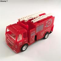 Red Color Mini Diecasts Model Car Fire Engine Boy Toy Car Cars Machines Kids Toys Die-Cast Vehicles
