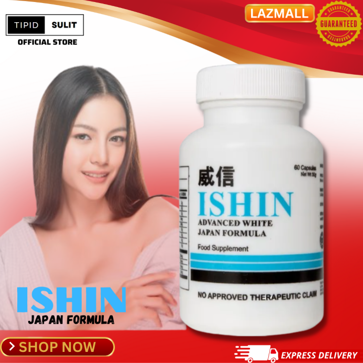 Ishin Advance White ISHIN Glutathione Japan Formula Advanced 10X Whitening (60 Capsules) 100