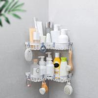 Shower Shelf Durable Eco-friendly Corner Shower Shelf Rounded Edge Corner Bathroom Rack