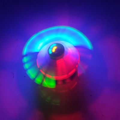 【CW】 Lighting music windmill gyro light-emitting toy automatic turning electric square park stalls hot products