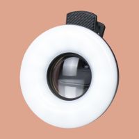 15X Macro Lens Mobile Phone HD Camera Lens with LED Ring Flash Light Smartphone Selfie Live Lamp Fill LightTH